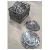 Crate of various Hubcaps