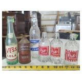 Vintage Glass Bottles, Beer Can
