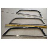 (3) Bow Handsaws