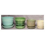 4 McCoy Pottery Planters