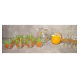 Vintage Juice Glasses, Pitcher and More