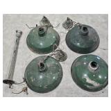 (4) Porcelain/Enamel? Hanging Light Shades & More