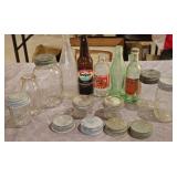 Vintage Pop Bottles, Ball/Kerr Jars & More