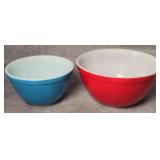 (2) Pyrex Mixing Bowls