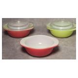 (3) Pyrex 8 Oz Casserole Dishes