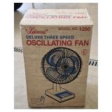 Lakewood Model 1200 Three Speed Oscillating Fan