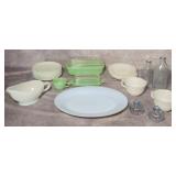Various Fire King Dishware & More