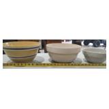 (3) Ceramic Mixing Bowls