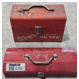 (2) Metal Toolboxes - Milwaukee & Stack-On