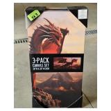 3 Pack Canvas Set Dragon