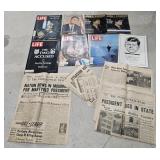 Historical Newspapers/Magazines - John F Kennedy
