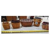 (5) Various Longaberger Baskets