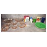 Misc Pink & Fiesta Dishware/Pie Bird & More