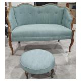 Vintage Loveseat and Foot Rest
