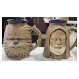 (2) 1977 Star Wars Ceramic Mugs