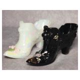 (2) Fenton Glass Shoes/Slippers