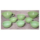 Fire King Batter Jadeite Batter/Beaded Rim Bowls
