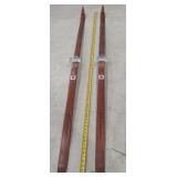 Pair of Normark Wooden Snow Skis