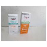 LOT NEW EUCERIN 35 &50 SPF LOTIONS