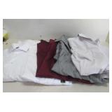 LOT OF 5 NEW MENS DRESS SHIRTS MIXED SIZE/ BRAND