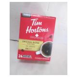 BOX OF 24 TIM HORTONS KEURIG COFFEE PODS PAST BB