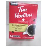 BOX OF 24 TIM HORTONS KEURIG COFFEE PODS PAST BB