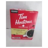 BOX OF 24 TIM HORTONS KEURIG COFFEE PODS PAST BB