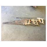 Vintage Hand Saws x4, Hacksaw