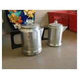 Vintage Aluminum Percolators, Comet, Mirro