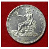 1877 S Trade Silver Dollar