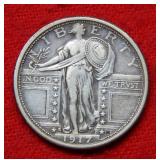 1917 S Standing Liberty Silver Quarter Type I
