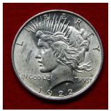 1922 D Peace Silver Dollar
