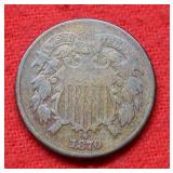 1870 Two Cent Piece