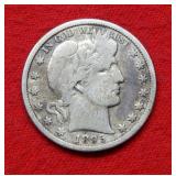 1895 O Barber Silver Half Dollar