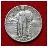 1930 S Standing Liberty Silver Quarter