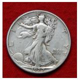 1927 S Walking Liberty Silver Half Dollar