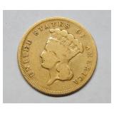 1878 $3 Gold Coin