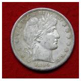 1894 S Barber Silver Half Dollar "Cleaned"