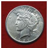 1927 Peace Silver Dollar