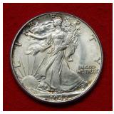 1942 Walking Liberty Silver Half Dollar