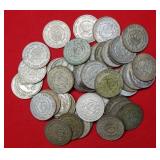 (50) Mexico Silver Dollars Mixed Dates & Grades
