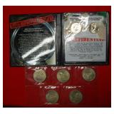 Bulk Lot Kennedy 2 Pc 1st Commemorative Mint & (5)