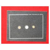 (3) Miniature Coins by Franklin Mint