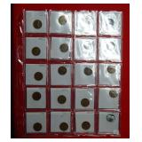 (20) Assorted Lincoln Wheat Cent Includes 1909 VDB