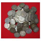 (100) Mexico Silver Dollars Mixed Dates & Grades