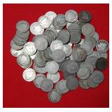 (100) Liberty V Nickels Mixed Dates & Grades