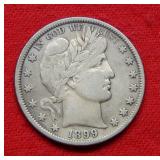 1899 Barber Silver Half Dollar