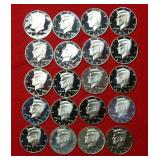 Roll of Kennedy Silver Proof Half $  Mixed Dates