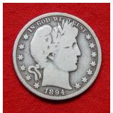 1894 Barber Silver Half Dollar