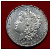 1878 Morgan Silver Dollar 8 Tail Feather Variety